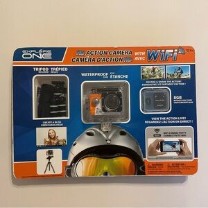 Explore One HD Action Camera with WiFi + Accessories Sealed Unopened NWT